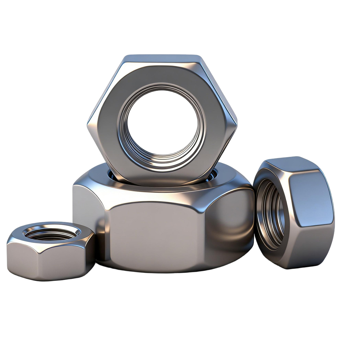 304不锈钢螺丝帽外六角螺母m1.4m1.6M2M2.53M3.5456810121416-M36