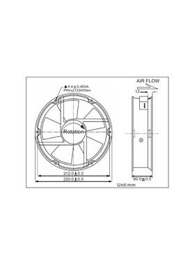 2NGS2CM米小型轴流风机22060110V220厘V80V3配电箱机柜散热风扇