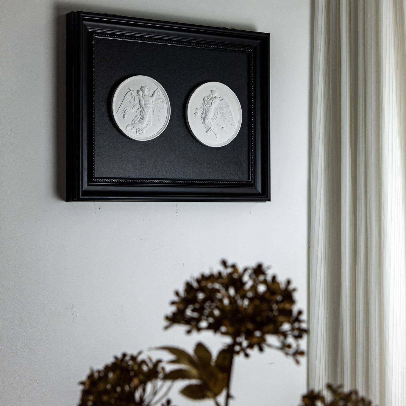 电免打孔配箱盖板挡多媒体法式古中古风浮雕TTN挂画电遮表箱装复