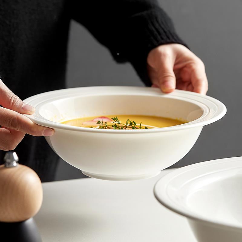 深汤碗大号家大碗2LTK02款5新用网红瓷双耳日式水煮酸菜陶鱼大盆