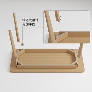 双人书桌长条子桌实木腿靠公窗靠墙PNT桌工作台家用卧室窄办桌电