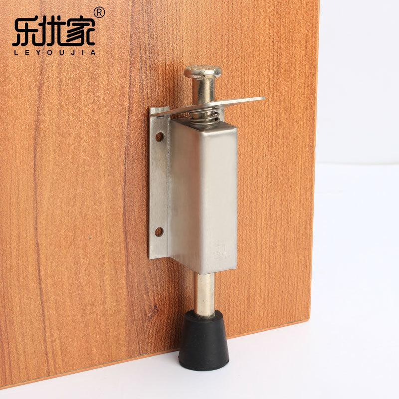 厂家 不锈钢脚踏定门器 橡胶门撑 脚踩门顶活动门顶止摆器门阻
