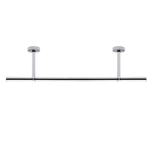 不锈钢管子晾衣杆衣柜内顶装挂衣杆固定座吊装一根杆子打孔凉衣架