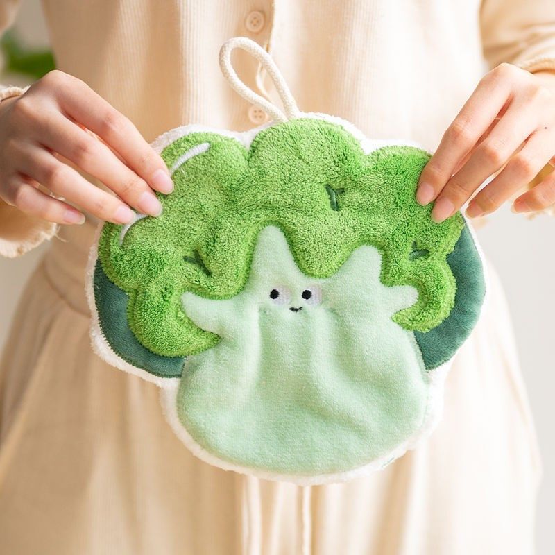 蔬菜田园擦手巾挂式珊瑚绒加厚超级吸水学生卡通可爱儿童擦手毛巾,居家布艺,手巾/手帕,淘宝优惠券,粉丝福利购,淘宝优惠卷