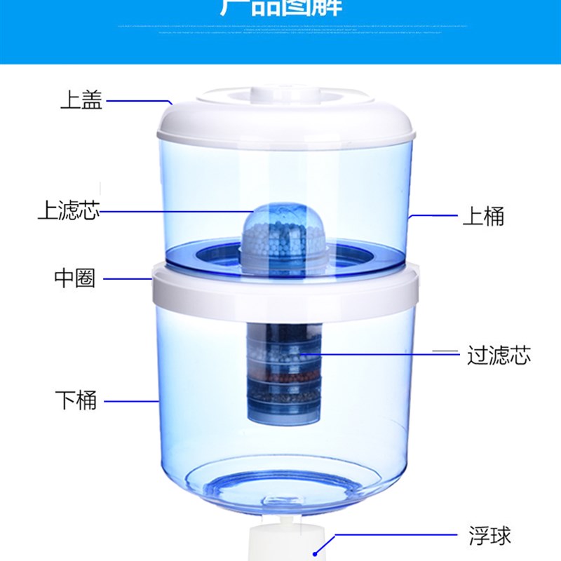 饮水机过滤桶净水桶家用直饮厨房前置净化器纯净过滤器Y可加水通