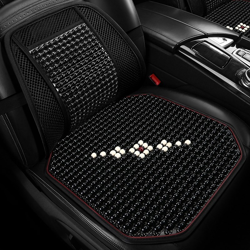 木珠夏季汽车腰i靠司机座椅靠背办公室透气吸汗拉网腰枕护珠子腰