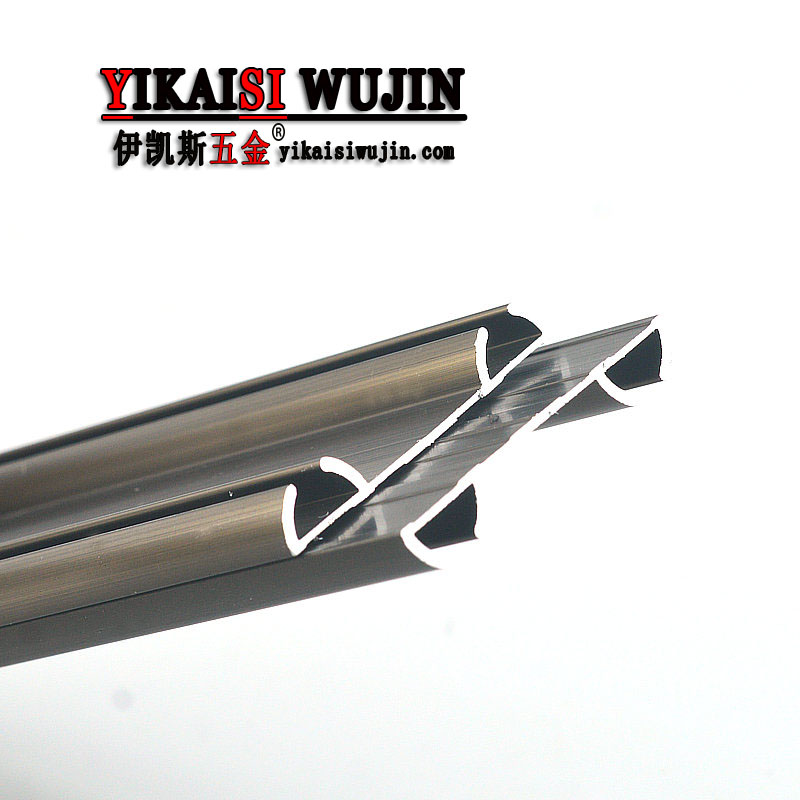 加厚衣柜推拉移门轨道免开槽静音滑道上下趟门路轨滑轮导吊轨配件