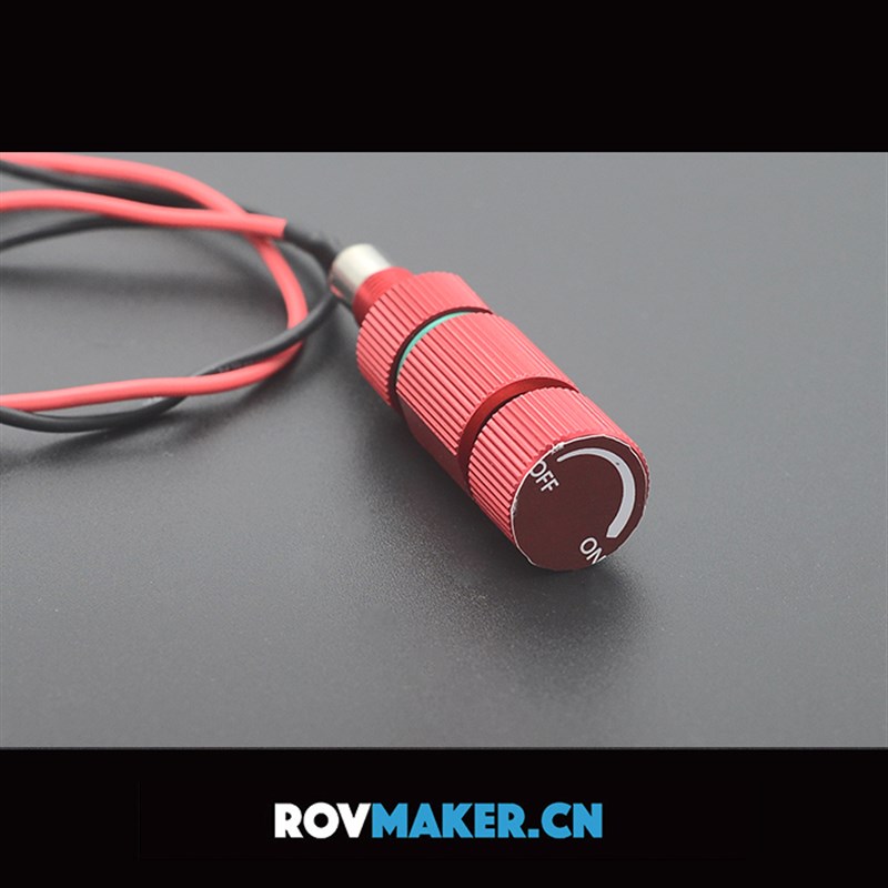ROV防水开关 金属按钮开关 小型电路改装启动按键 8mm 细牙0.75
