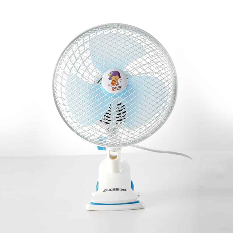 中联铁网大风力摇头电风扇学生夹扇床头小电扇宿舍办公室小台扇立