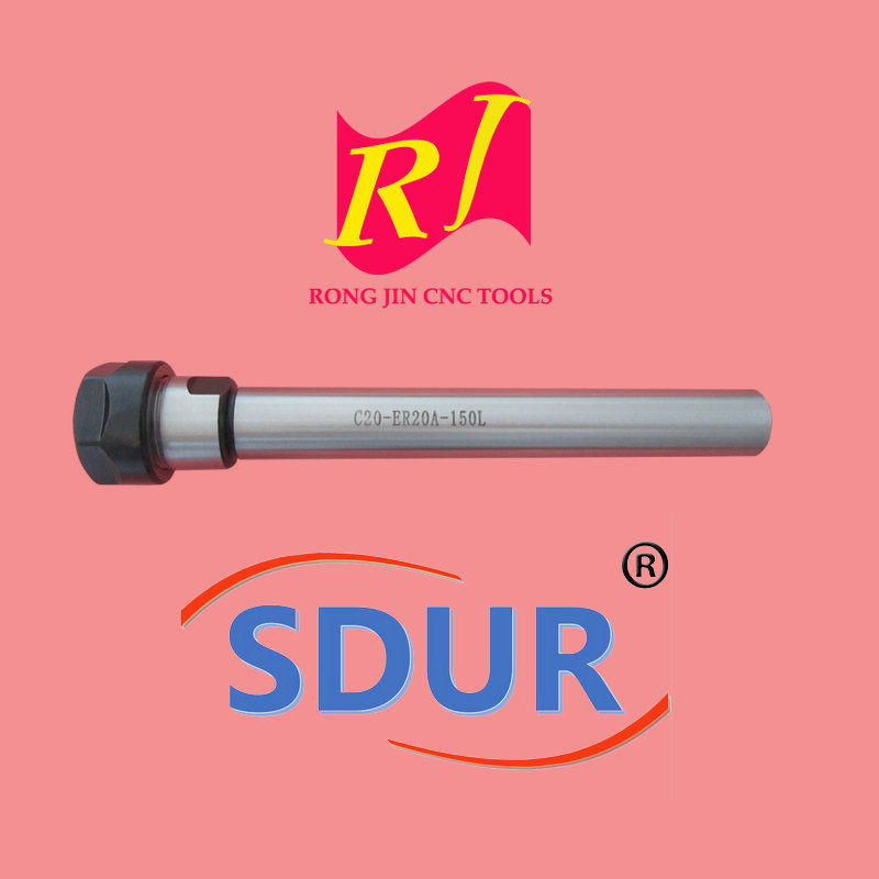 加长杆A型螺帽ER8延长杆铣刀弹性数控夹具直柄套筒ER11 er16 ER20