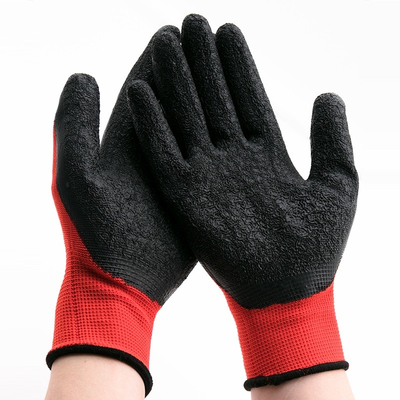 手套劳保耐磨工作全浸胶挂胶加厚带胶防滑防油防水透气劳动工地男