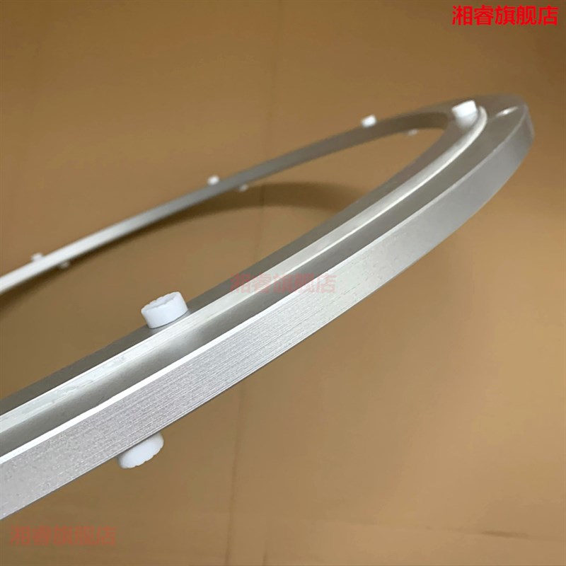 32寸800消音铝合金餐桌转盘圆桌转盘底座轴承木质大理石玻璃轨道