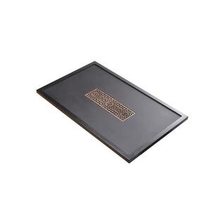 家用大小号整块石材盖板茶台漏水 乌金石茶盘定制茶桌配件内嵌入式