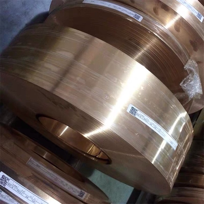 C5191磷铜带 磷铜弹片 磷锡青铜带 高弹铜皮0.1 0.2 0.5 0.8 1mm