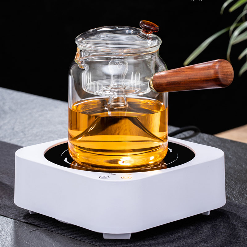 冲茶器玻璃泡茶壶加厚耐高温家用大号烧水壶煮茶炉蒸茶器功夫茶具