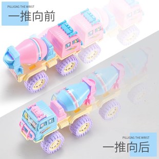 挖掘机玩具女孩子挖土机儿童小汽车宝H宝搅拌吊车翻斗打桩洒水油