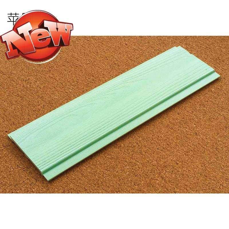 木塑天花阳台生态木浮雕板护墙幼儿园墙裙绿可木格U栅吊顶集成墙