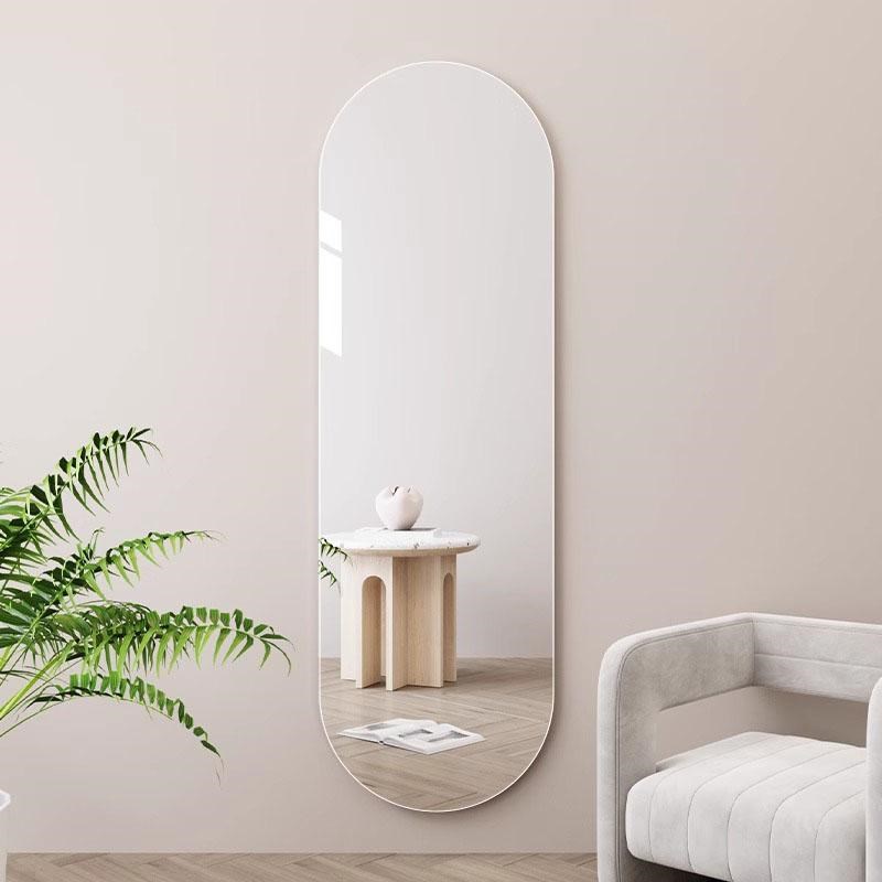 德国镜子贴墙自粘全身镜壁挂粘贴宿舍挂墙试衣墙面高清Z玻璃穿衣