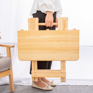 实木折叠桌摆摊户外家用学习简易餐桌椅便携式租房小饭桌小方桌