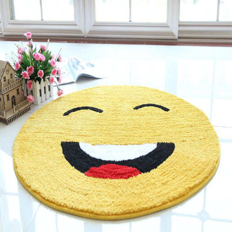 高档绿色草坪瑜伽地垫电脑椅垫客厅圆形地毯100*100CM防滑吸尘垫