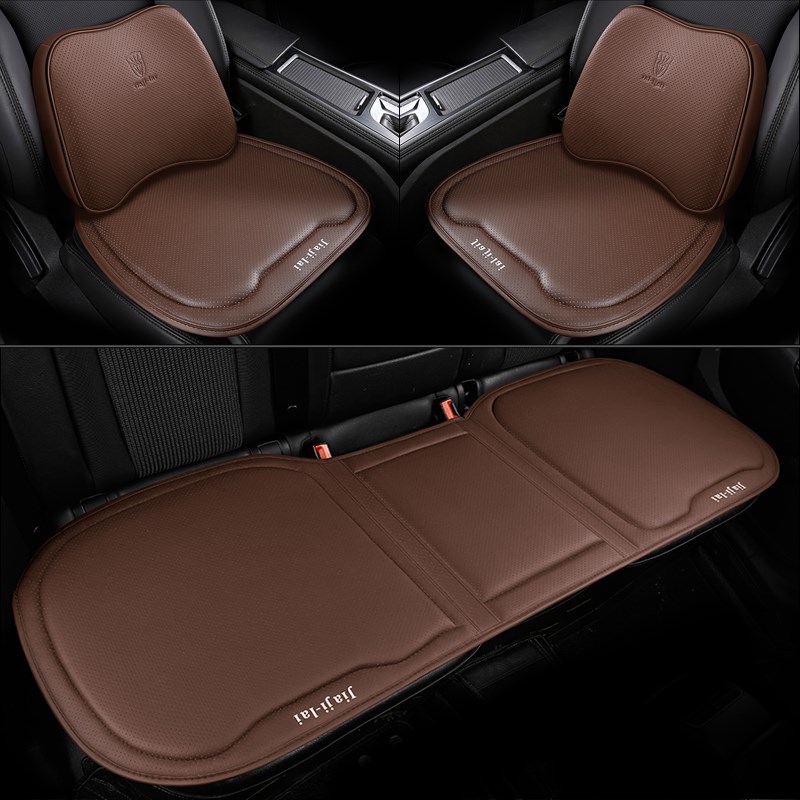 汽车坐垫四季通用主副驾驶通风座垫E记忆棉垫子增高座椅垫腰靠屁