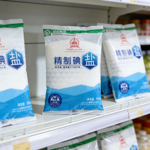 深井矿盐500g*9袋推荐 盐巴精制食用盐家庭食用盐厨房用盐精选