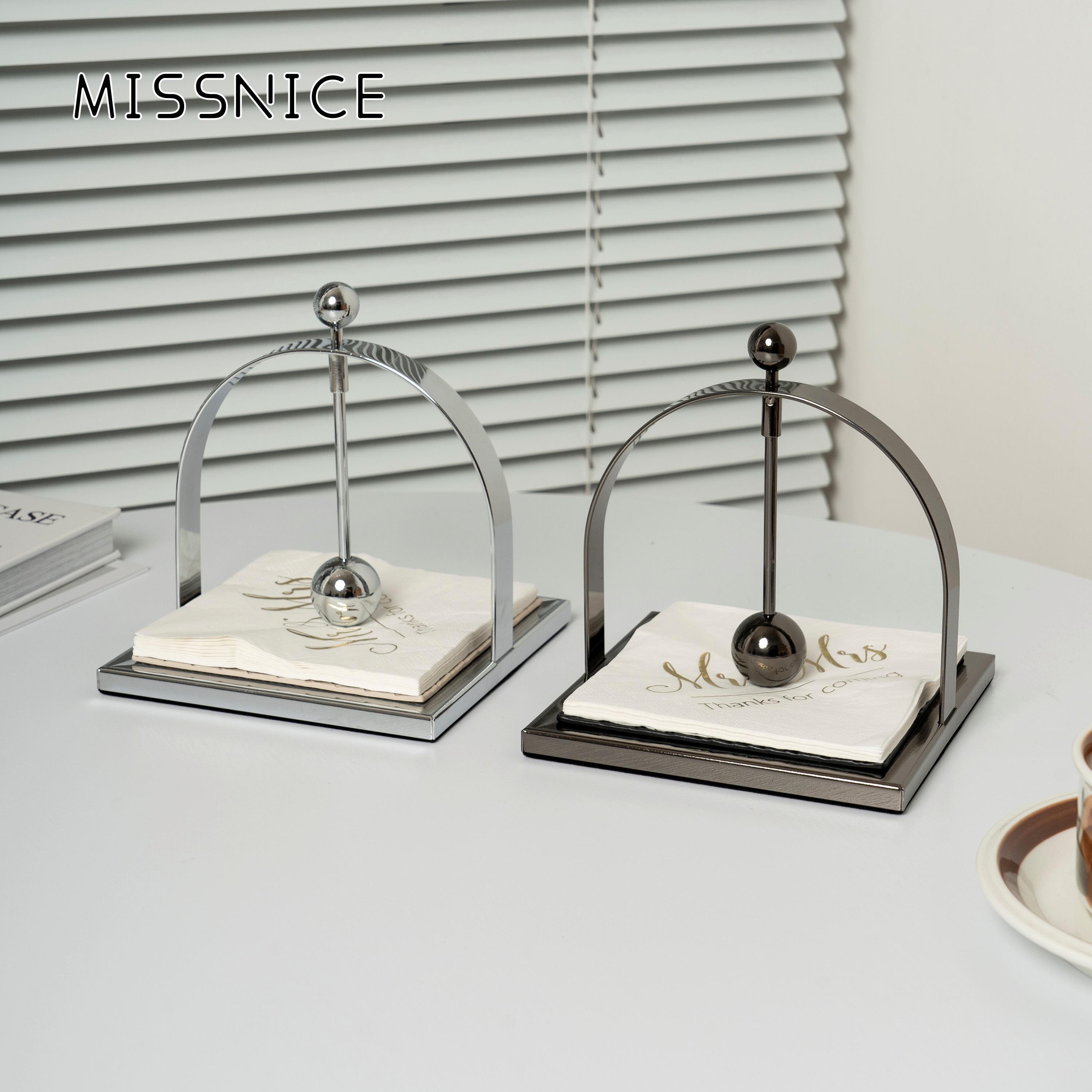 MISSNICE欧式皮革垫纸巾座