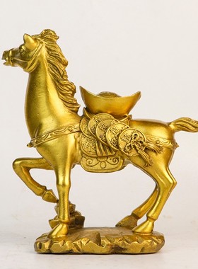 纯铜马摆件马上有钱马上封侯马上赢马上有才马上猴工艺品饰品