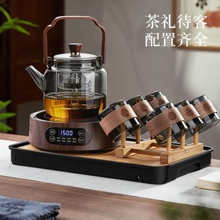 煮茶炉 提梁壶茶具煮茶器玻璃煮茶壶耐高温烧水泡茶家用电陶炉套装