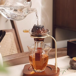 小青柑专用玻璃泡茶壶家用套装 中式 耐高温茶漏公道杯茶滤一体茶具