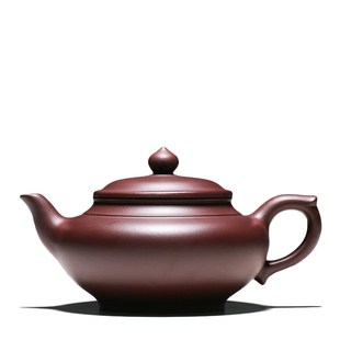 茶具原矿紫泥笑樱壶 宜兴紫砂壶精品手工泡茶壶家用单壶中式