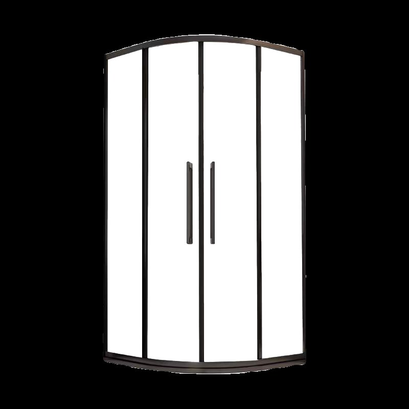 圆弧形洗澡间淋浴房半圆形浴室隔断钢化玻L璃卫生间移门浴室淋浴