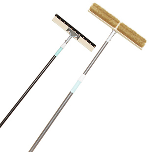 软毛猪毛洗车刷长杆可伸缩杆货车清洗清洁光伏板刷子洗车拖把刷子