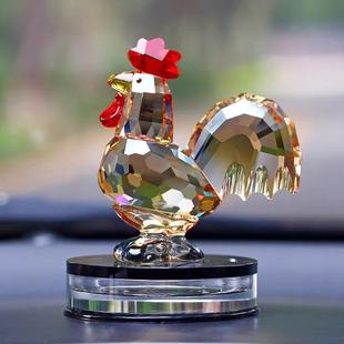 饰品高级感男女礼物 十二生肖水晶车载香薰水摆件汽车内中控台上装