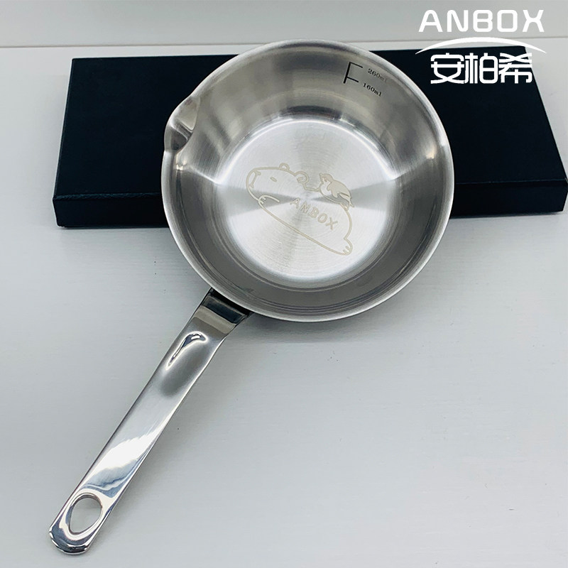 ANBOX-304不锈钢三层小煎锅泼油锅卡皮巴拉煎蛋锅,厨房/烹饪用具,煎锅/平底锅,淘宝优惠券,粉丝福利购,淘宝优惠卷