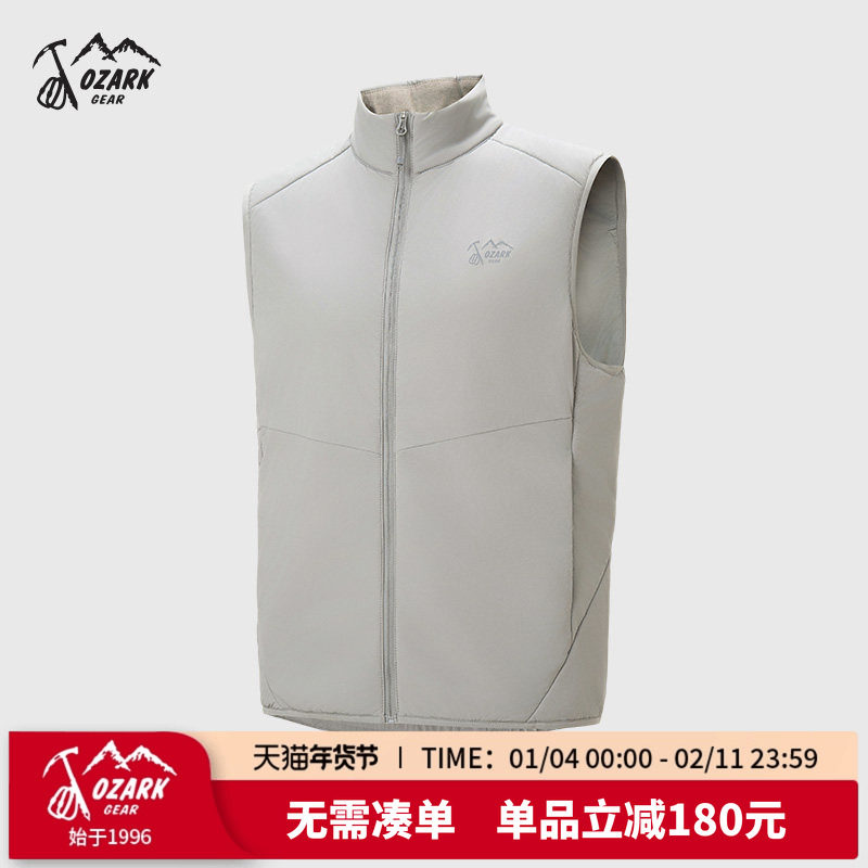 Ozark奥索卡拉链棉服马甲2025秋冬户外防风日常休闲软壳衣外套男,户外/登山/野营/旅行用品,软壳衣,淘宝优惠券,粉丝福利购,淘宝优惠卷