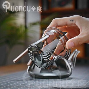 玻璃泡茶壶茶具家用水壶耐高温加厚过滤水壶煮茶壶器大容量木把