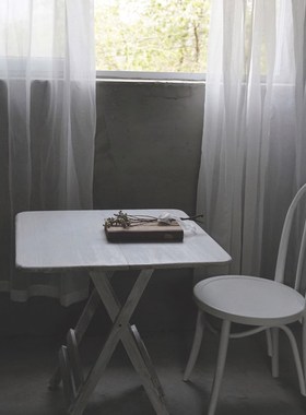 作旧折叠木桌白桌子 摄影台背景木板 静物美食拍摄【二店道具铺】