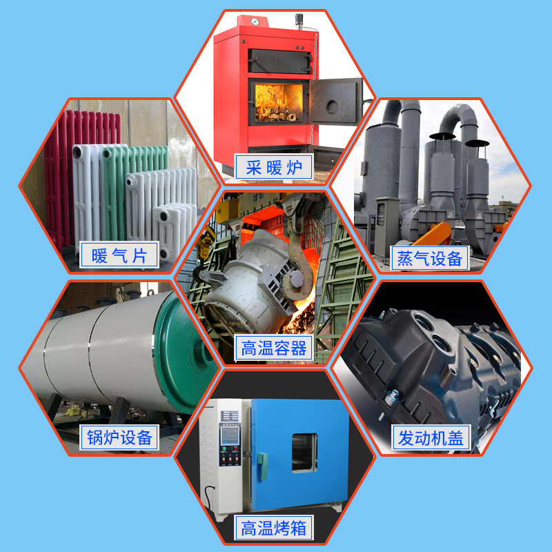 有机硅耐高温油漆金属耐热漆锅炉烟囱排气管暖气片防水防腐防锈漆