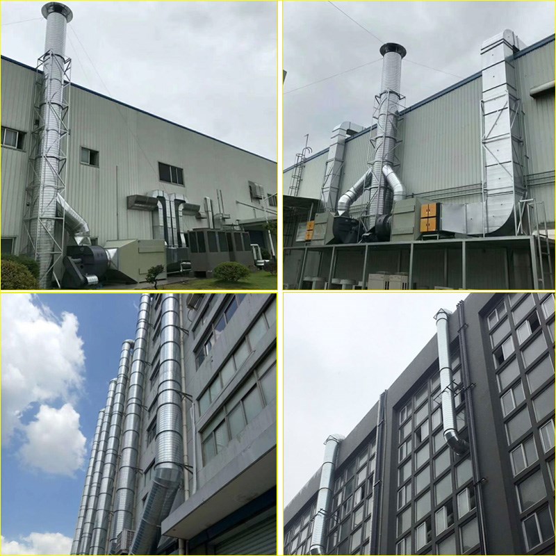 镀锌白铁皮螺旋风管环保除尘厨房油烟烟囱管道不锈钢碳钢焊接管道