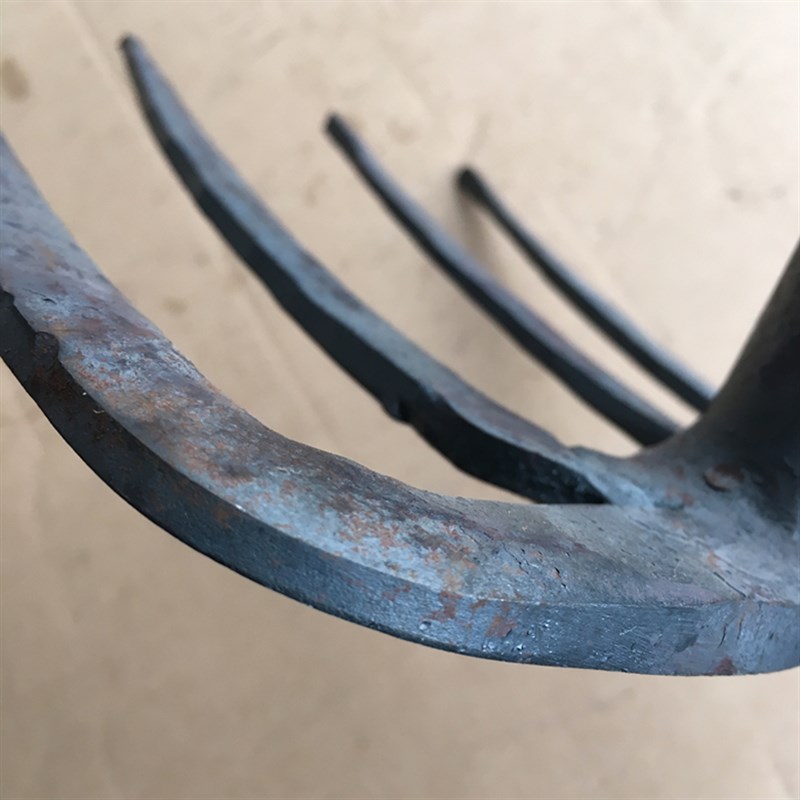 四齿耙三齿二齿钉耙子 松土栽培园艺农用工具 四丁四齿叉锄头包邮