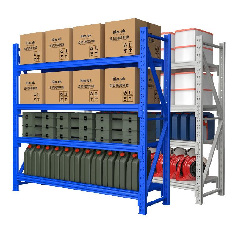 货架超市展示架多层落地加厚层板高强承重货架子仓储货架源头工厂