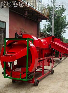 滚筒脱款1000洲型花FRG生摘果机出口非花生打果柴电两用机花生果