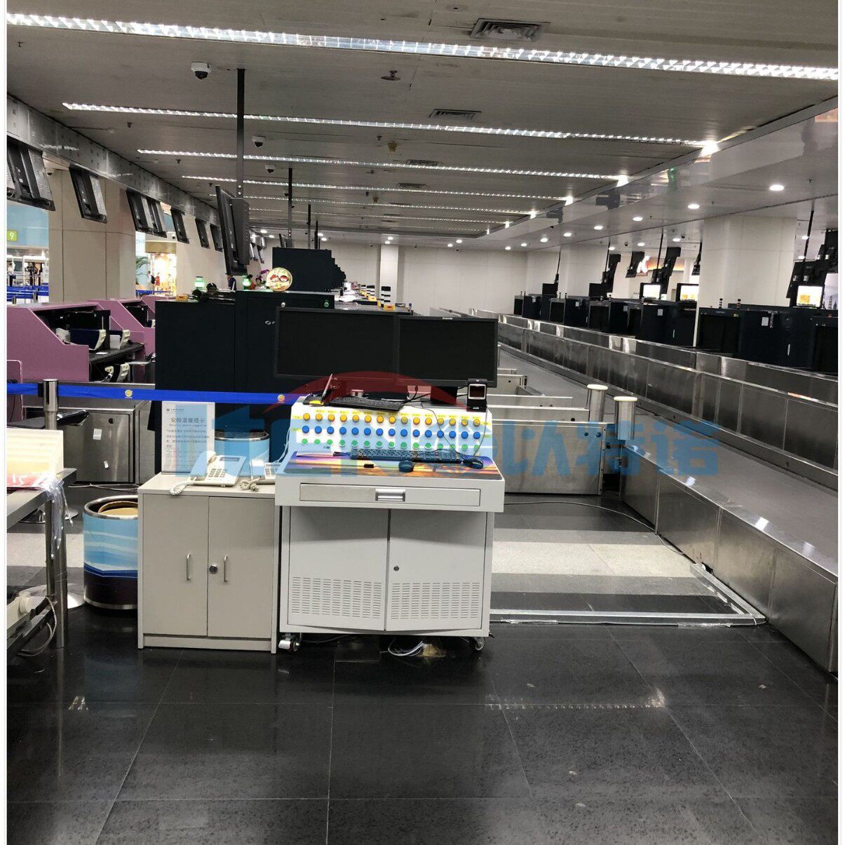 机场行李值机输送机 等待输送机 胶带机 安检后端皮带机