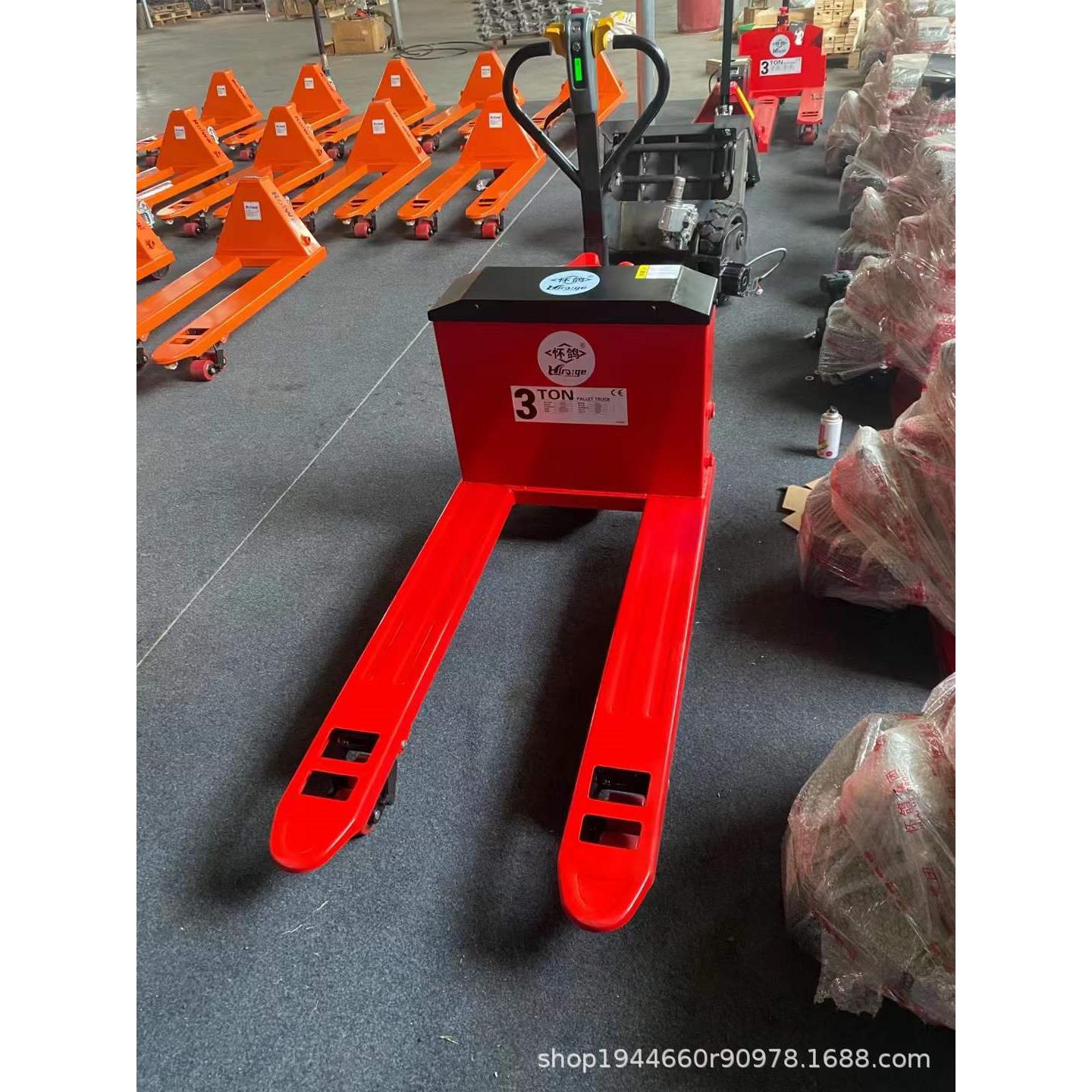 吨越野半电动叉车工地电动搬运车吨铅酸液压车锂电地牛