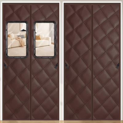 冬季棉门帘加厚空调保暖隔断帘隔音空调保温冬季保暖门帘挡风自吸