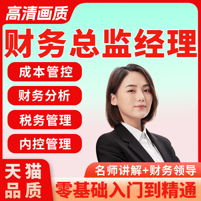 财务总监经理主管培训课程实操税务管理CFO财务分析管理视频教程