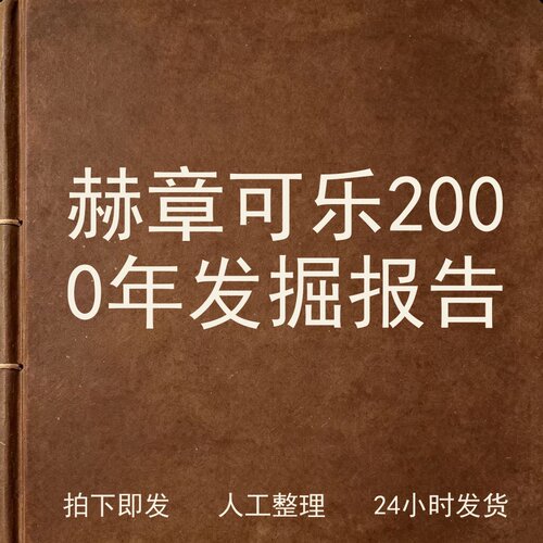 赫章可乐2000年发掘报告考古人文兴趣参考电子版