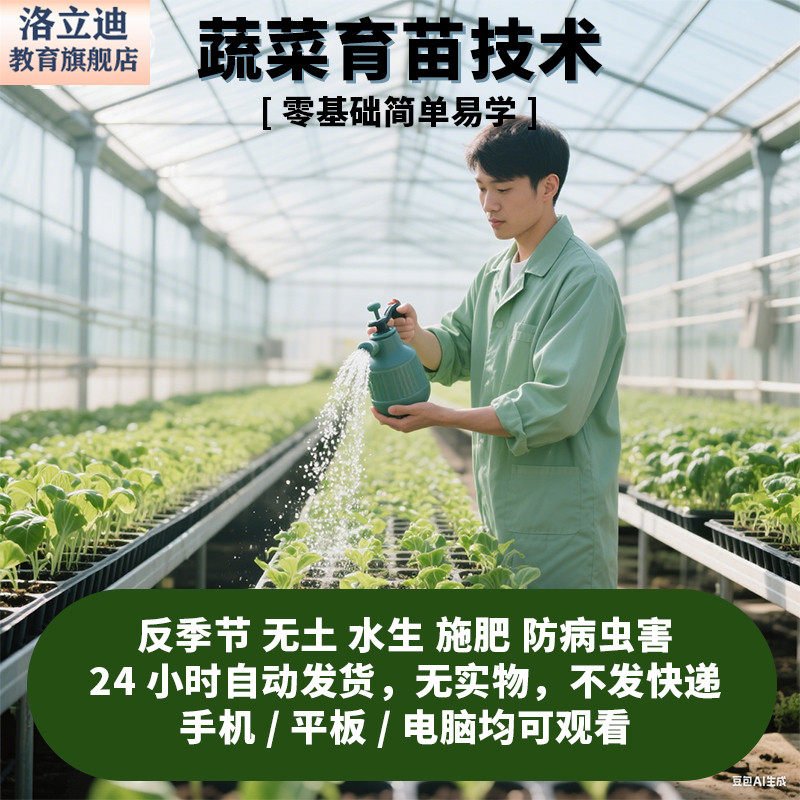 蔬菜育种育苗制种教程良种繁育杂交技术教学穴盘育种全套方法资料