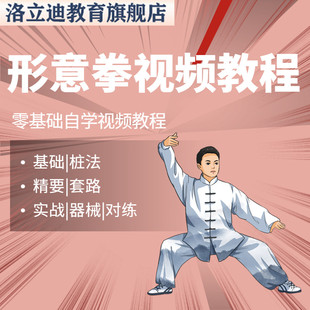 形意拳视频教程合集零基础自学传统武术实战套路养生形意五行拳法